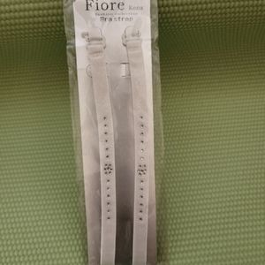 Replacement Bra Straps White Bling Sparkly Adjustable